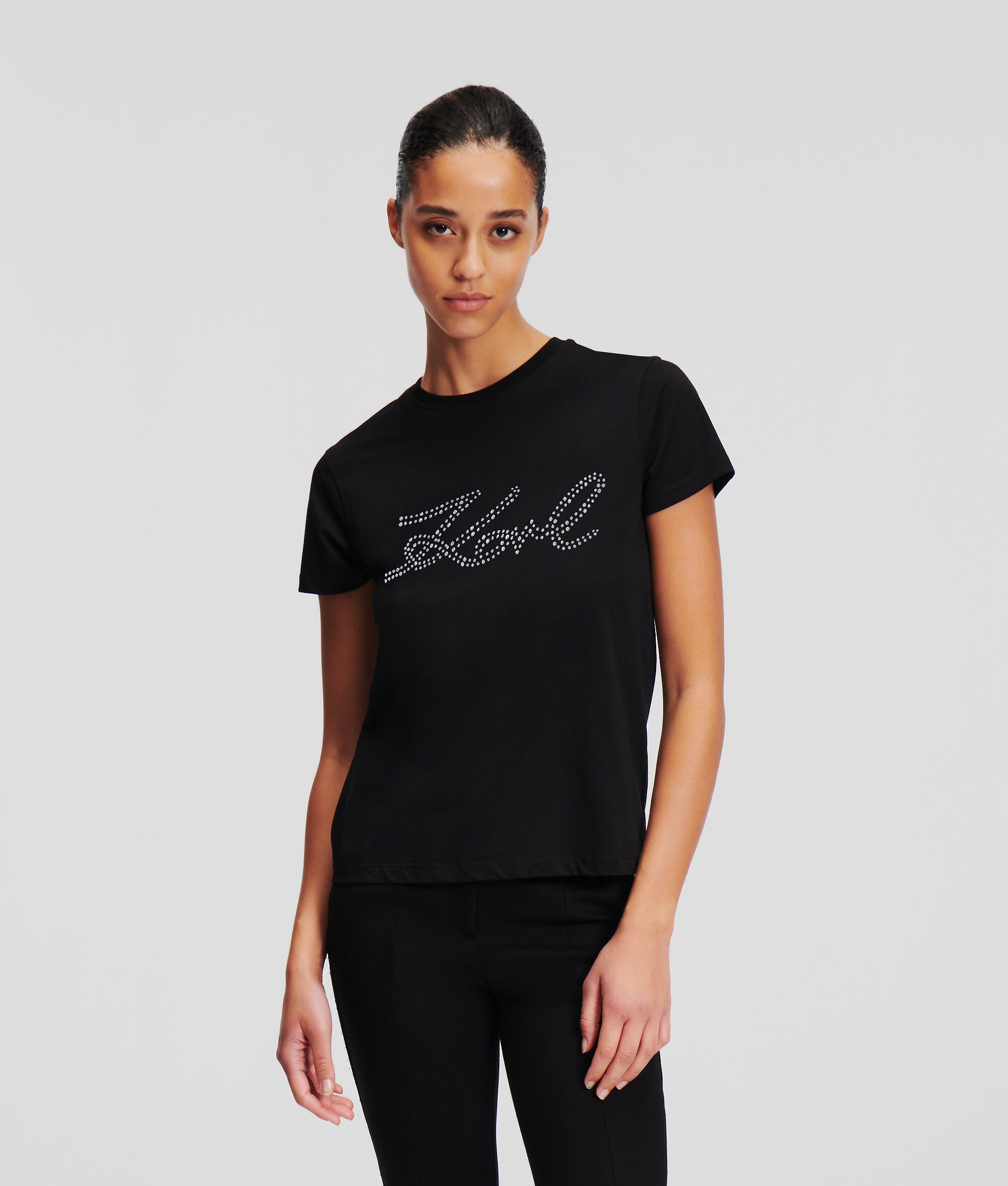 (image for) Responsive Rhinestone Karl Signature T-Shirt